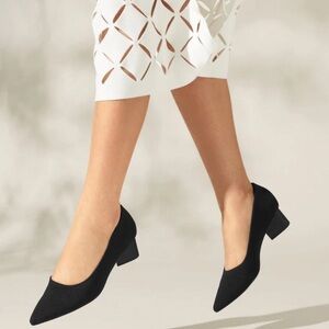 Vivaia Tracey Pro Pointed-Toe Chunky Heels Black Size 39 US 8